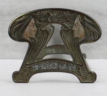 Load image into Gallery viewer, Art Nouveau Brass Book Rack
