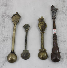 Load image into Gallery viewer, Set of 4 Puja Spoons
