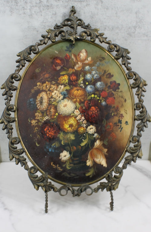 Van Ros Floral Noir Oil Painting