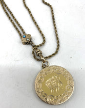 Load image into Gallery viewer, Gold Plate Locket on Gaurd Chain
