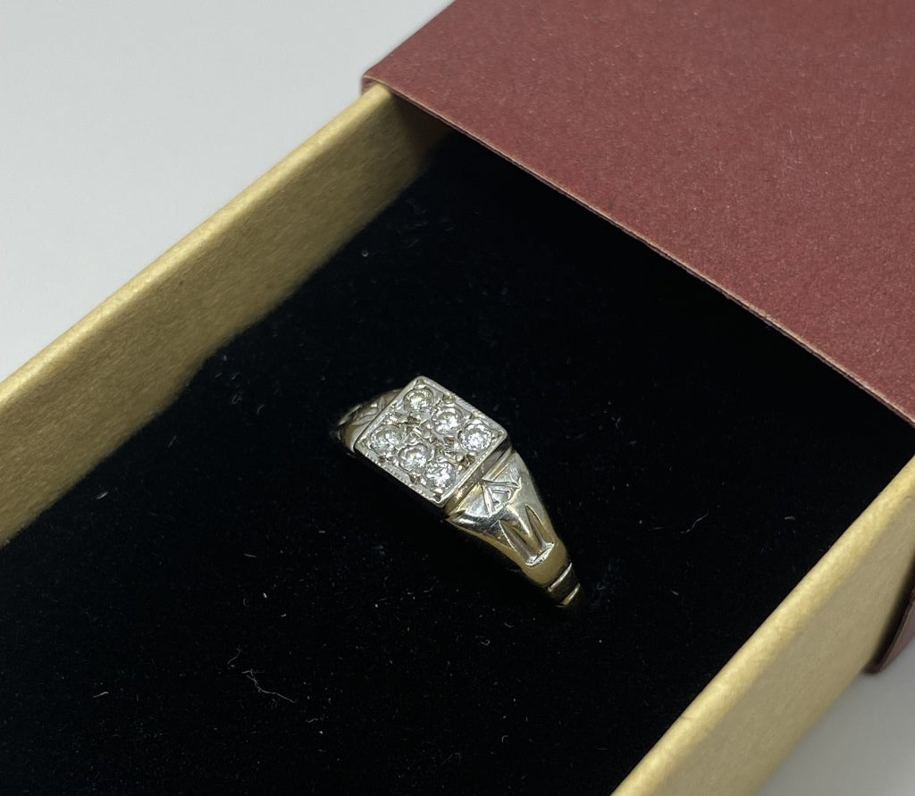 White Gold Six Diamond Ring