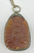 Load image into Gallery viewer, Carved Agate Buddha Necklace
