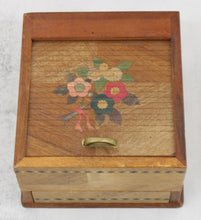 Load image into Gallery viewer, Cigarette Box with Flowers and Diamond Inlay
