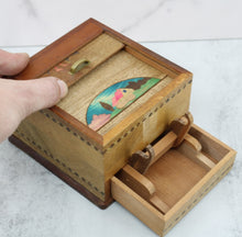Load image into Gallery viewer, Cigarette Box with Flowers and Diamond Inlay
