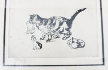 Load image into Gallery viewer, Signed Cat Etching
