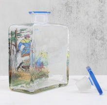 Load image into Gallery viewer, Hand Blown Glass Bottle with Painting
