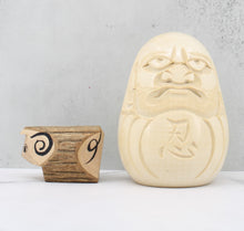 Load image into Gallery viewer, Vintage Daruma And Ram Carving
