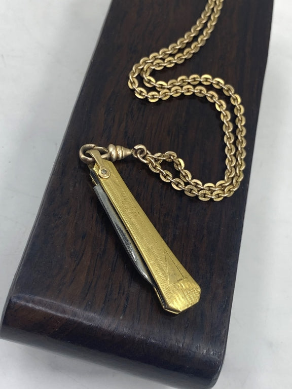 Mini Pocket Knife on Guard Chain