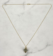 Load image into Gallery viewer, Gold Lantern Pendant with Jade
