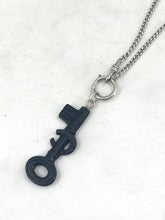 Load image into Gallery viewer, Sterling Silver Chain with Carved Key
