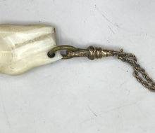 Load image into Gallery viewer, Victorian Guard Chain with Elk Tooth Fob

