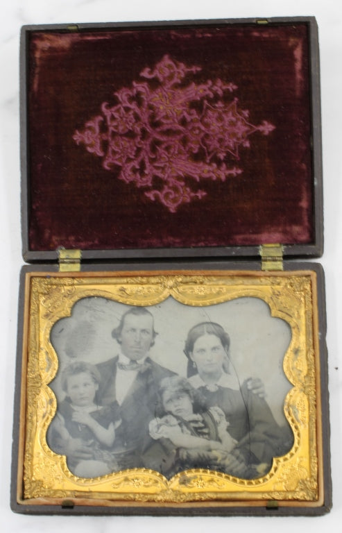 Ambrotype of Family, Half Plate