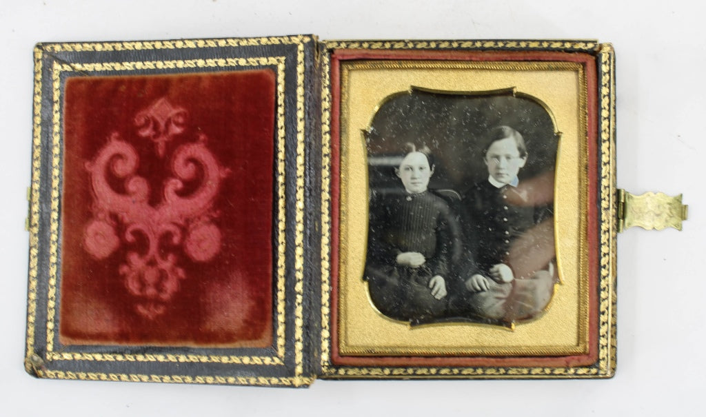 Daguerreotype In Leather Bound Faux Book