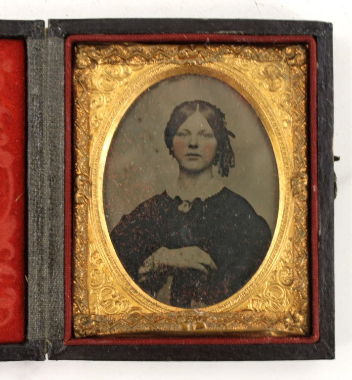 Daguerreotype of Woman with Curls